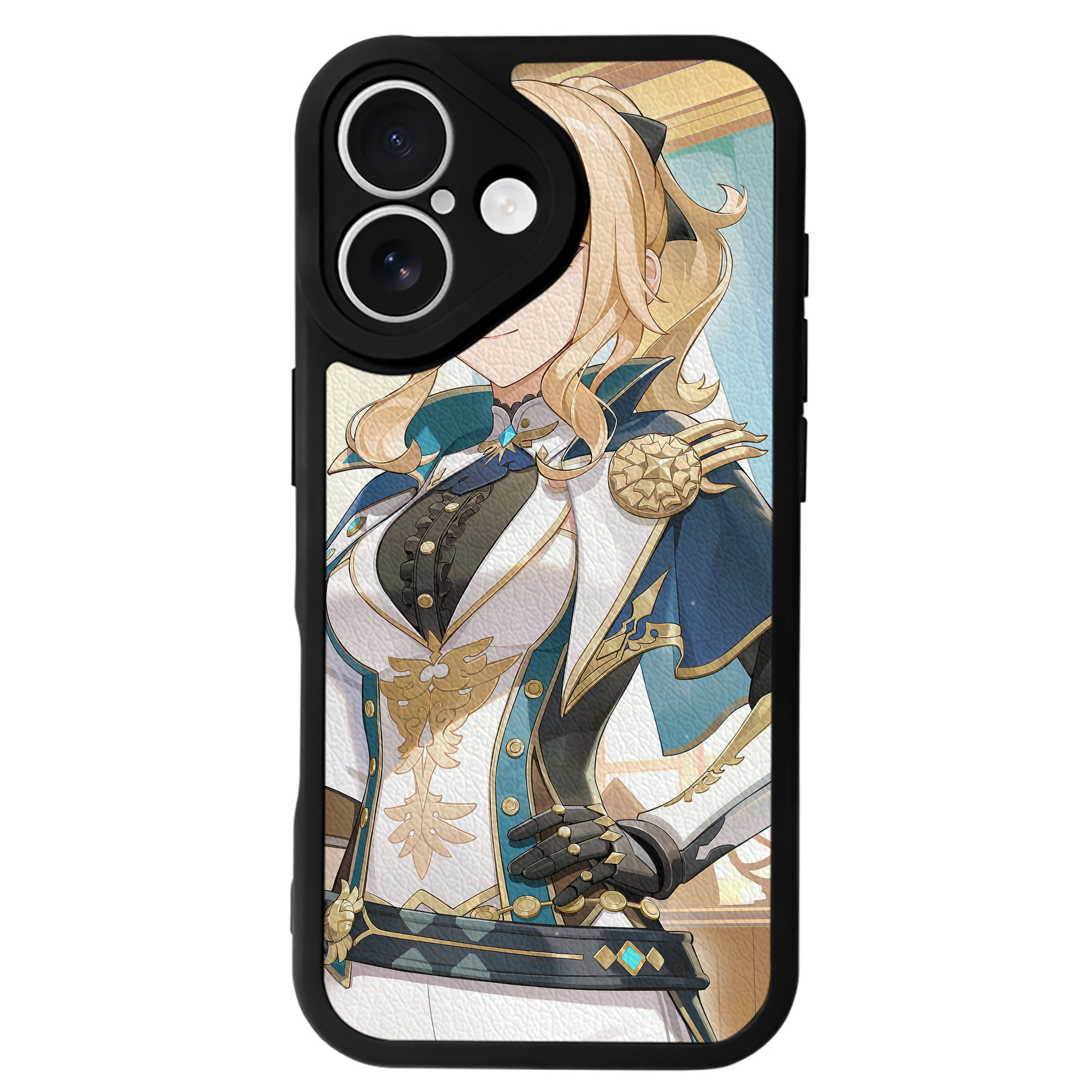 げんし神 genshin 【iPhone 16シリーズ対応】シリコンスマホケース（レザー調） 材質：シリコン
